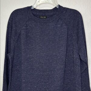 Porter + Ash Dark Blue Cotton Long Sleeve Shirt Large